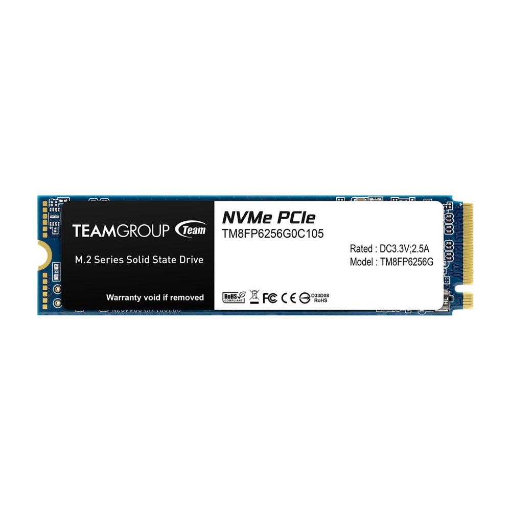[NS005496] Team Group MP33 M.2 2280 PCIe Gen3x4 256GB NVMe SSD Up To 1800MB/s Read