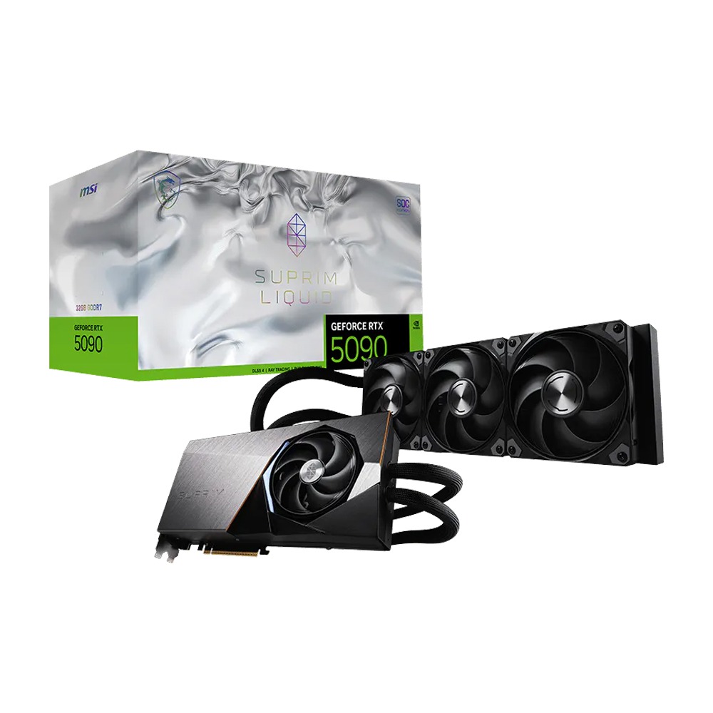 MSI Geforce RTX 5090 Suprim Liquid SOC Edition 32GB GDDR7 Graphic Card