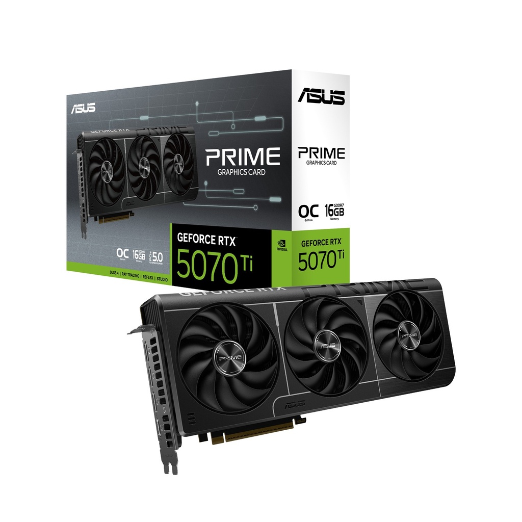 [NS028538] ASUS Prime GeForce RTX 5070Ti 16GB GDDR7 OC Edition PCIe 5.0 Graphic Card