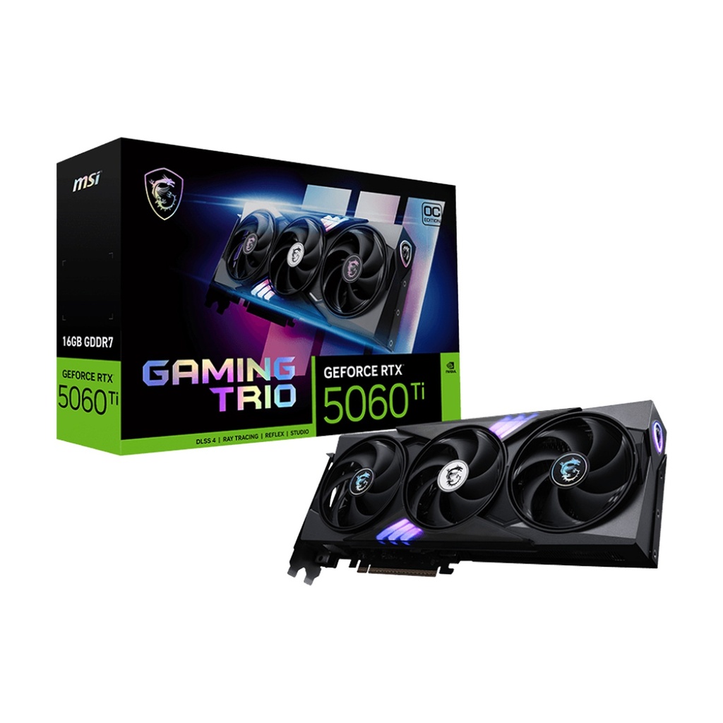 [NS029086] MSI GeForce RTX 5060Ti Gaming Trio 16GB OC Edition GDDR7 Graphic Card