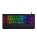 Redragon Shiva Wired RGB Gaming Keyboard 26 Anti-Ghost Keys, Comfortable Wrist Rest, 8 Multi-Media Keys - Black