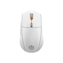 SteelSeries Rival 3 Wireless/Bluetooth Gaming Mouse True Move Air Sensor 18,000 DPI, 6 Programmable Buttons, 200Hr Battery Life For PC,PS5, Xbox X|S – White
