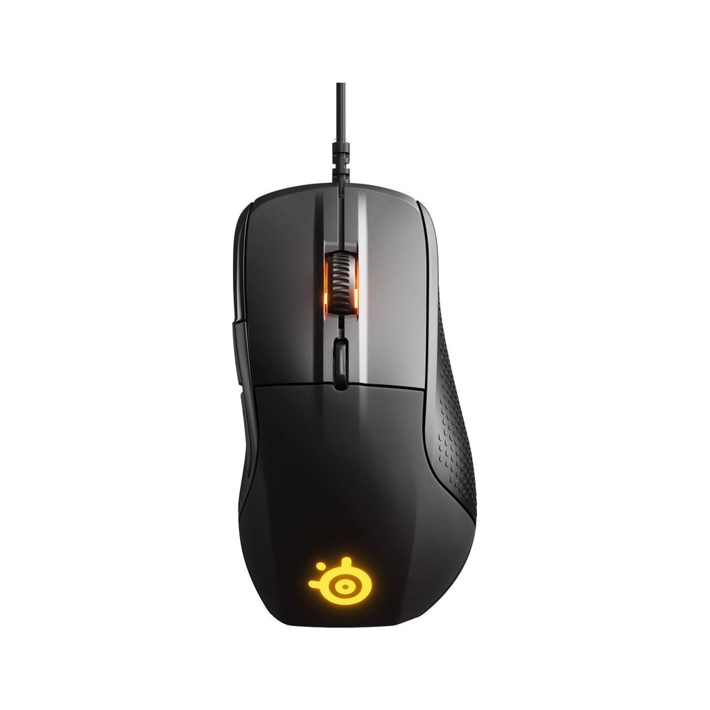 [NS026912] SteelSeries Rival 710 Ergonomic Right-Handed Wired Gaming Mouse, Customizable OLED Screen, Vibrating Tactile Alerts, TrueMove3 Optical Sensor, Programmable Buttons - Black