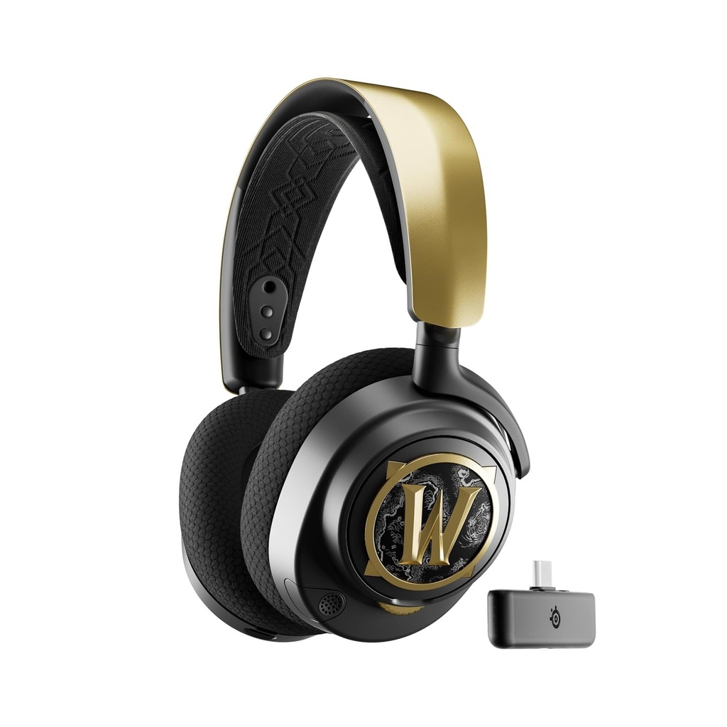 [NS028677] SteelSeries Arctis Nova 7 World of Warcraft (WOW) Edition Wireless/Bluetooth, Noice Cancelling, Low-Latency 2.4GHz For Playstation, PC, Switch & Mobile