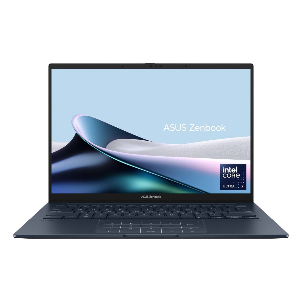 [NS031766] Asus Zenbook 14 UX3405CA-PZ052W Laptop, Intel Core Ultra 7 255H Processor, 16GB RAM, 1TB SSD NVMe, Intel Arc Graphics, 14.0" 3K OLED Touch Screen, Backlit Chiclet Keyboard, Windows 11 Home, Ponder Blue | 90NB14W3-M004J0