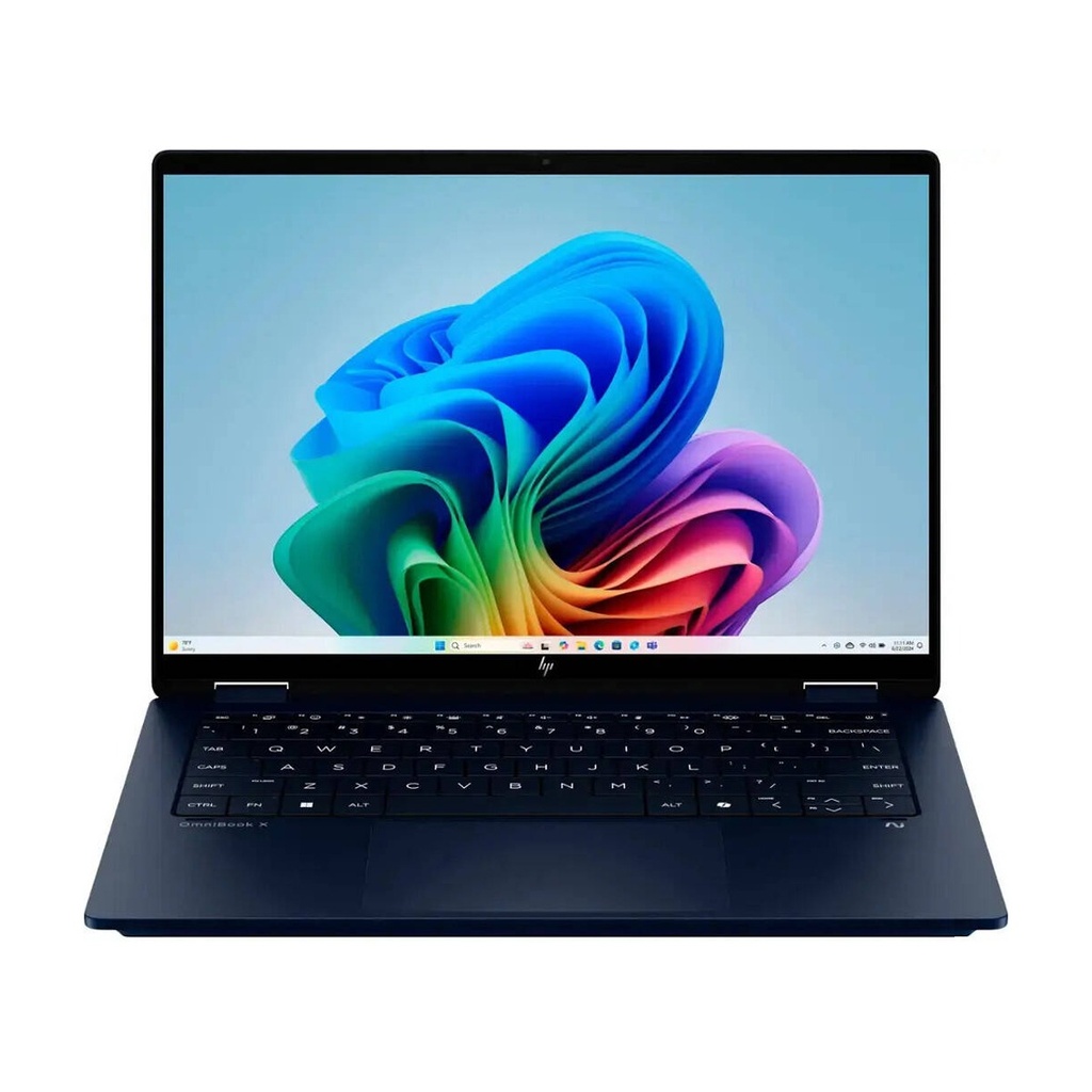 HP OmniBook X Flip TouchScreen Laptop, Intel Core Ultra 7-256V Processor, 16GB Ram, 1TB NVMe Gen4 SSD, Intel Arc Graphics, 14" 2K TouchScreen, Backlit Keyboard, Windows 11 Home, Atmospheric Blue | B5UJ2UA#ABA