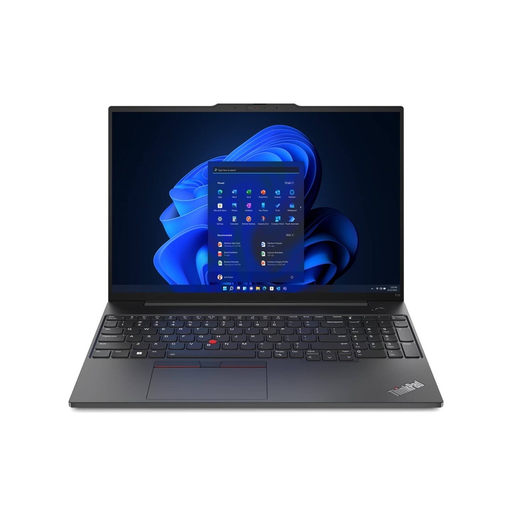 Lenovo ThinkPad E16 Gen 1 Intel Core i7-1355U 16GB RAM 512GB SSD NVIDIA GeForce MX550 2GB (KeyBoard Arabic) Windows 11 Pro (License) - Graphite Black