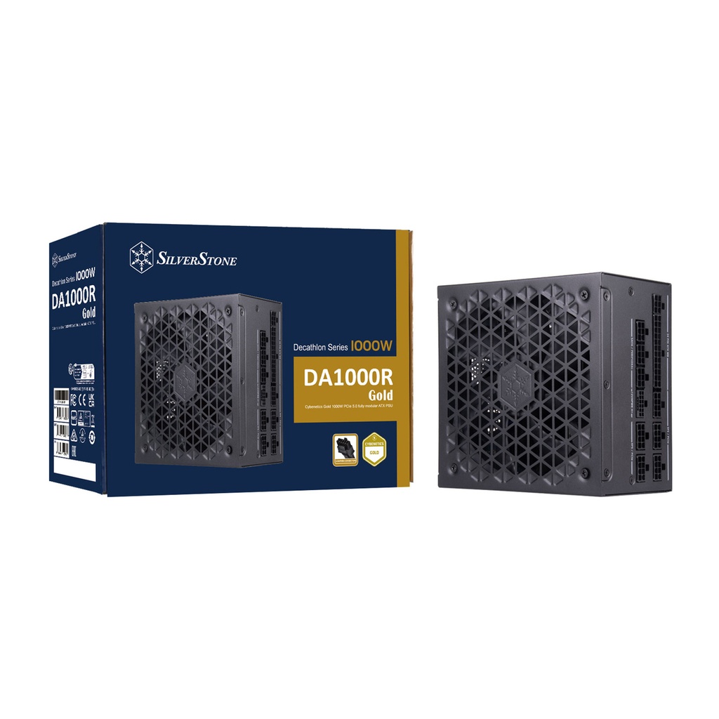 [NS009239] Silver Stone Decathlon Series DA1000R Cybenetics Gold 1000W ATX 3.0 & PCIe 5.0 Fully Modular ATX Power Supply