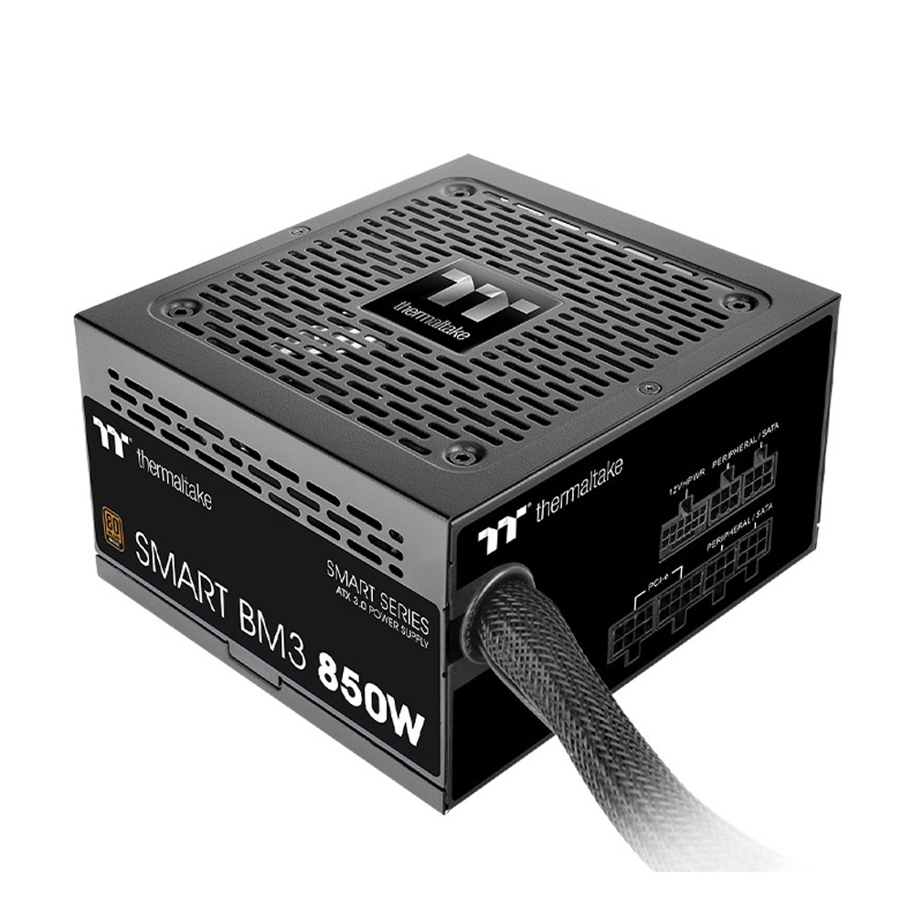 [NS015462] Thermaltake Smart BM3 80PLUS Bronze, Semi Modular, ATX 3.0, PCIe Gen 5, 850W Power Supply - Black