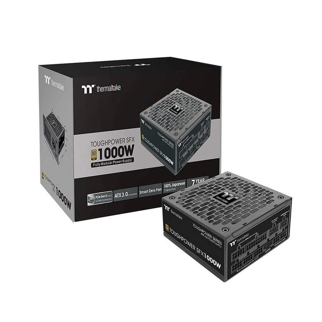 Thermaltake Toughpower SFX 1000W Gold TT Premium Edition Full Modular Gaming Power Supply - Black