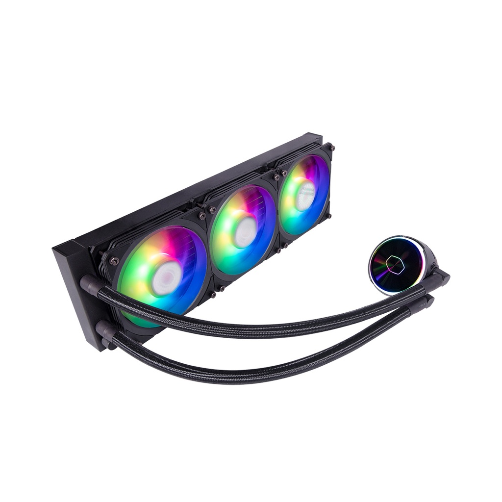 [NS010907] CoolerMaster MasterLiquid PL360 Flux ARGB CPU Liquid Cooler - Black