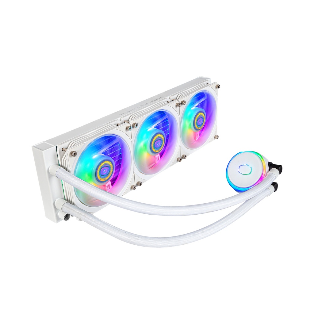 CoolerMaster MasterLiquid PL360 Flux ARGB CPU Liquid Cooler - White Edition
