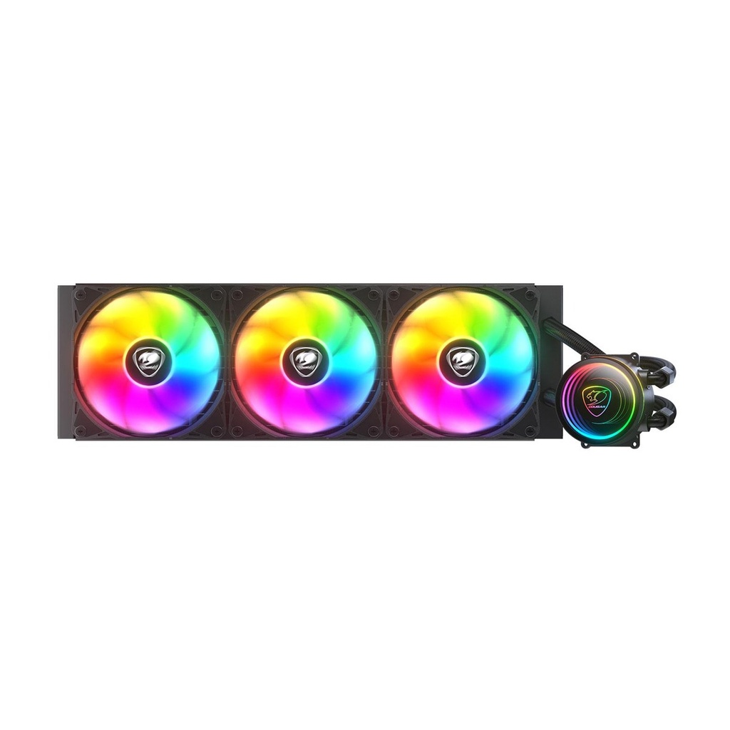 Cougar Poseidon Elite ARGB 360 All-In-One High Performance Liquid Cooler with Quiet Performance - Black