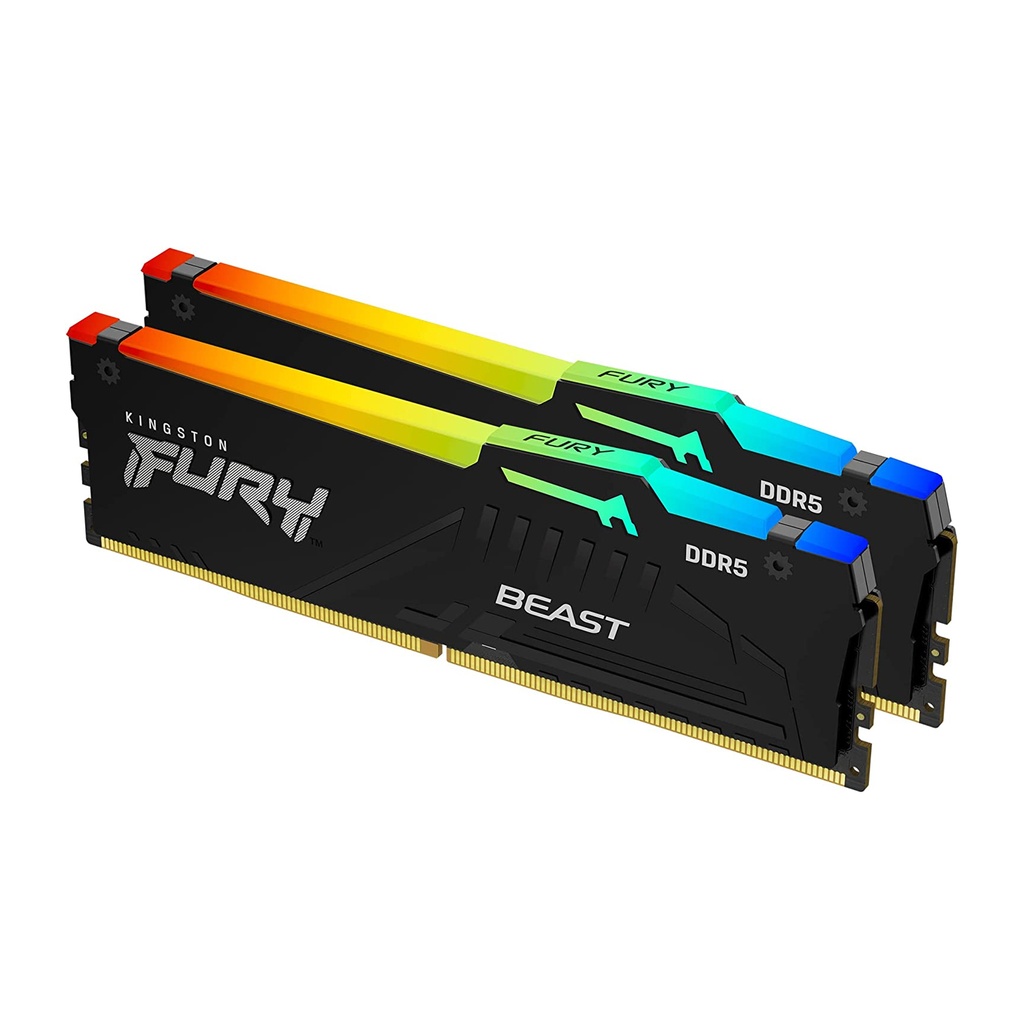 [NS009834] Kingston Fury Beast RGB 32GB (2x16GB) DDR5 6000MT/s CL36 Desktop Memory Kit