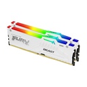 Kingston Fury Beast RGB 32GB (2x16GB) DDR5 6000MT/s CL40 Memory Kit - White