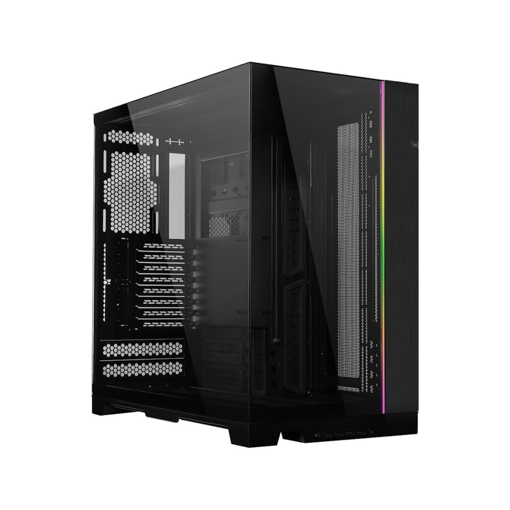 LIAN LI O11 Dynamic EVO XL Front And Side Tempered Glass Panel ATX Full Tower Case - Black (No Fans Included)