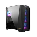 MSI MEG PROSPECT 700R Mid Tower Tempered Glass Side Panel Case With 4 RGB Fans - Black