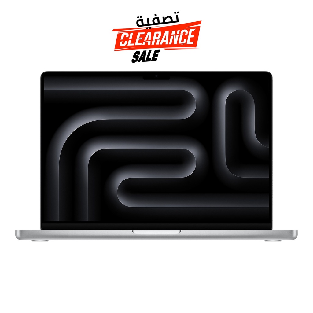 [NS014362] Apple MacBook Pro 14.2" M3 Chip 8-Core CPU 10-Core GPU 8GB RAM 512GB SSD (English/Arabic Keyboard)Silver