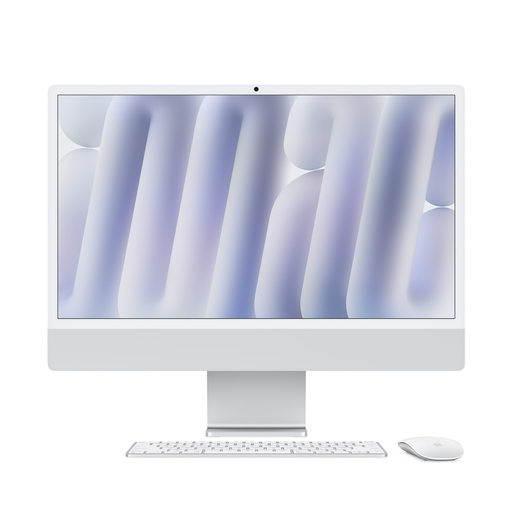 [NS030443] Apple iMac 24" M4 Chip 8-Core CPU 8-Core GPU 16GB RAM 256GB SSD (English Keyboard) - Silver