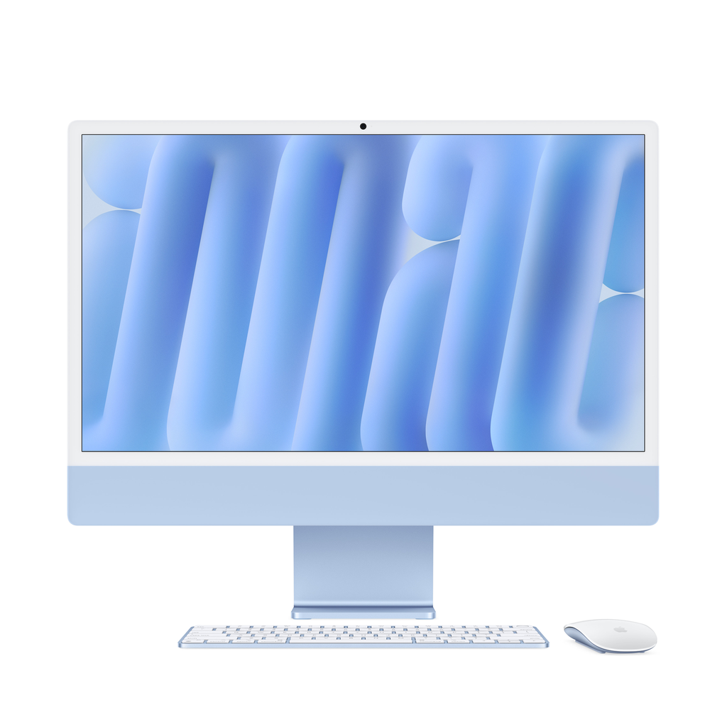 Apple iMac 24" M4 Nano-Texture Glass 10-Core CPU 10-Core GPU 32GB RAM 2TB SSD (Eng/Arb KB) - Blue