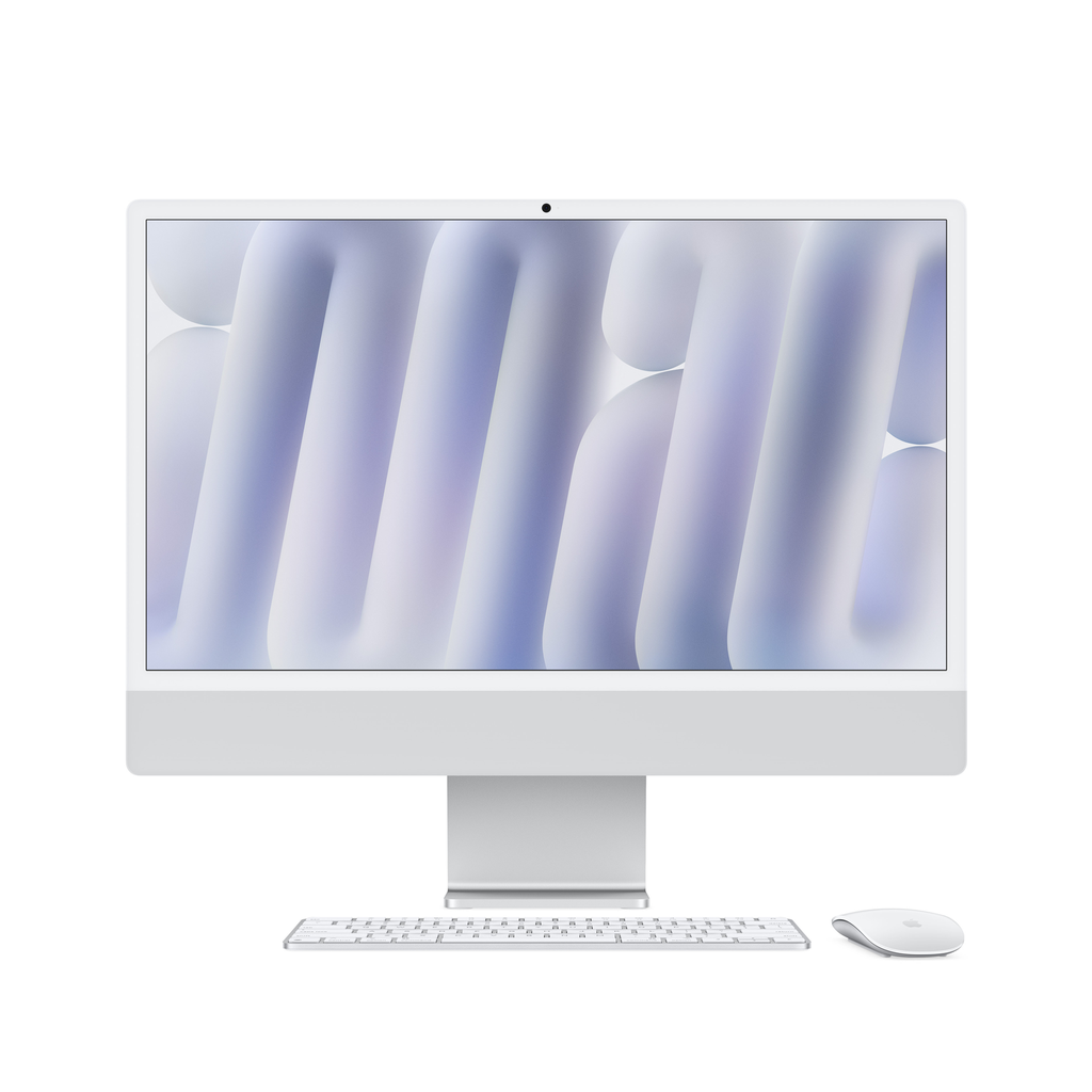 [NS027048] Apple iMac 24" M4 With Retina 4.5K Display 10-Core CPU 10-Core GPU 24GB RAM 512GB SSD (Eng/Arb KB) - Silver