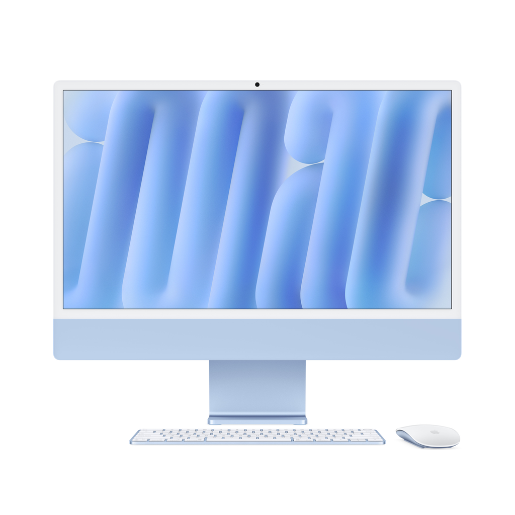 [NS026928] Apple iMac 24" M4 With Standard Glass 10-Core CPU 10-Core GPU 24GB RAM 512GB SSD (English Keyboard) - Blue