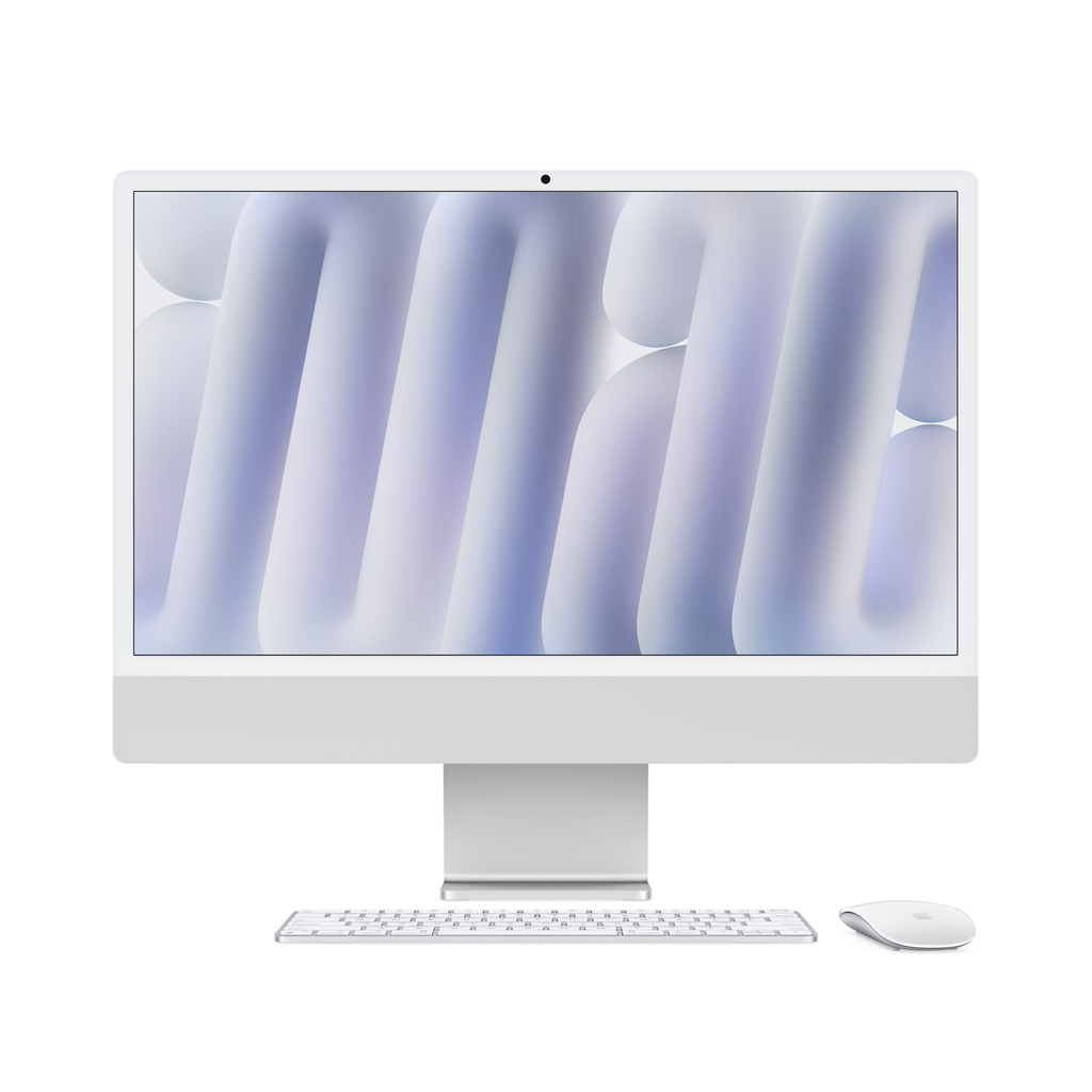 [NS026927] Apple iMac 24" M4 With Standard Glass 10-Core CPU 10-Core GPU 24GB RAM 512GB SSD (English Keyboard) - Silver
