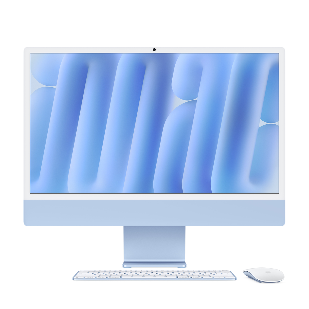 [NS026924] Apple iMac 24" M4 With Standard Glass 10-Core CPU 10-Core GPU 16GB RAM 256GB SSD (English Keyboard) - Blue