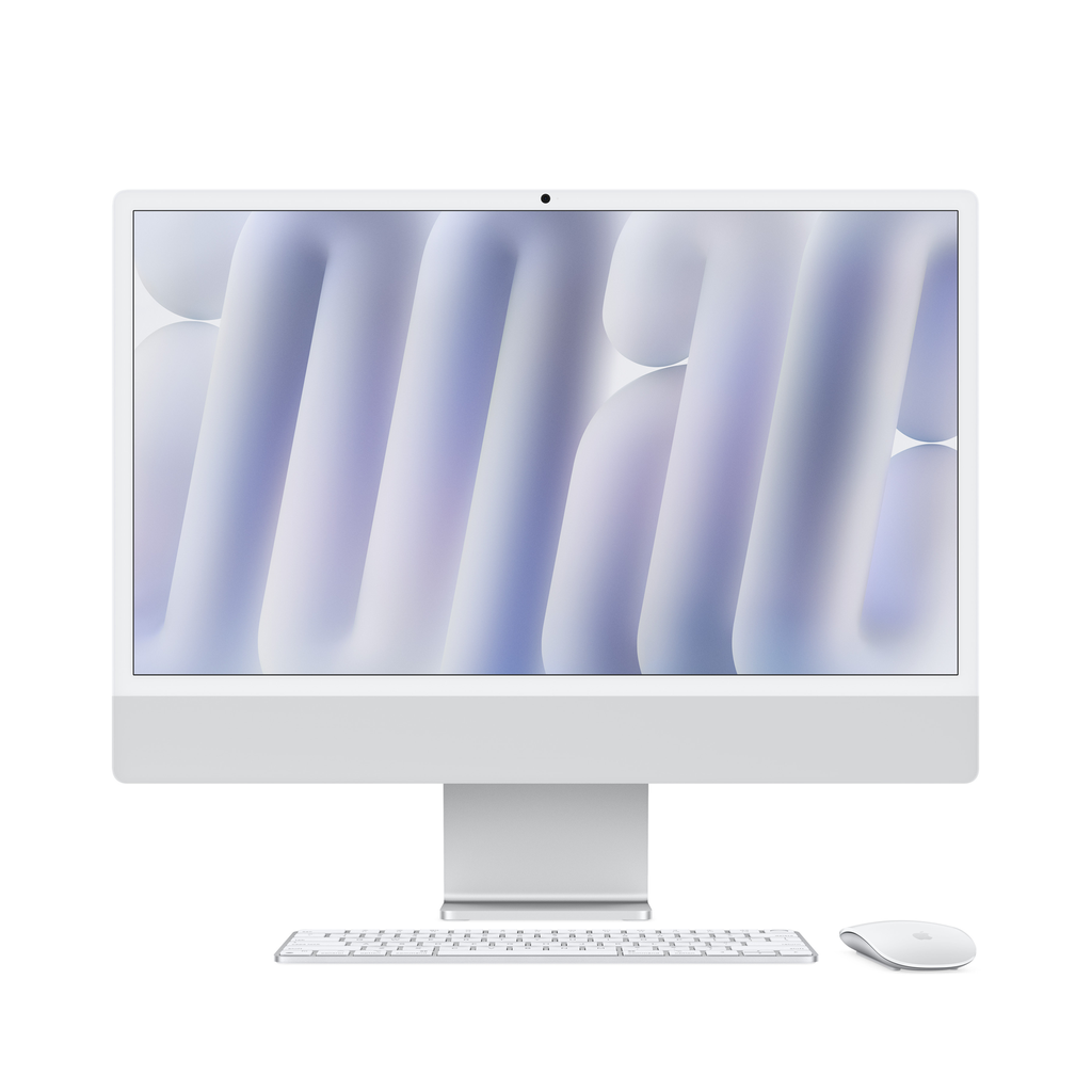 [NS026923] Apple iMac 24" M4 With Standard Glass 10-Core CPU 10-Core GPU 16GB RAM 256GB SSD (English Keyboard) - Silver