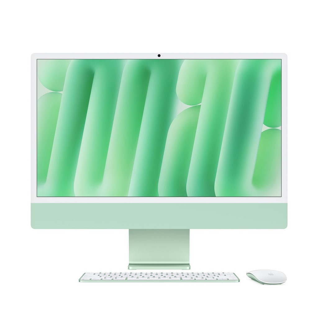 Apple iMac M4 Chip, 10 Core CPU, 10 Core GPU, 16GB Unified Memory, 256GB SSD, 24-inch 4.5K Retina Display, Green | Z1EM000F6