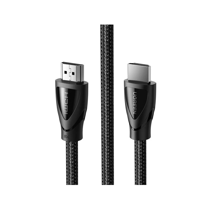 UGreen HDMI 8K Ultra HD High Speed Cable 2M Male to Male with Cotton Braided - Black