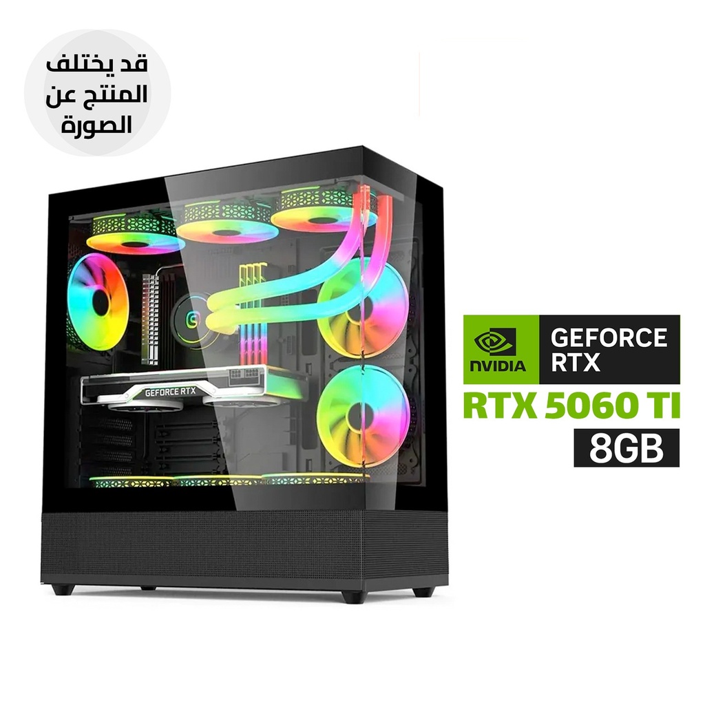 [NS033311] Gaming PC i7-14700F Processor, B760 D5 Motherboard, 16GB DDR5 RAM, 1TB NVMe SSD, RTX 5060 TI 8GB VGA, 750 WATT PSU, L240 Liquid Cooler, Acer V930B Mid Tower Case 6x RGB Fans, USB WI-FI Adapter, Windows 11 Pro (License)