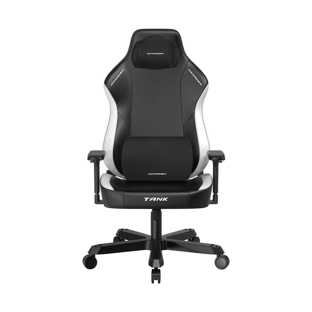 [NS030328] DXRacer Tank XXL Series Gaming Chair 4D Adjustable Armrests Magnetic Headrest & Lumbar Support - Black/White