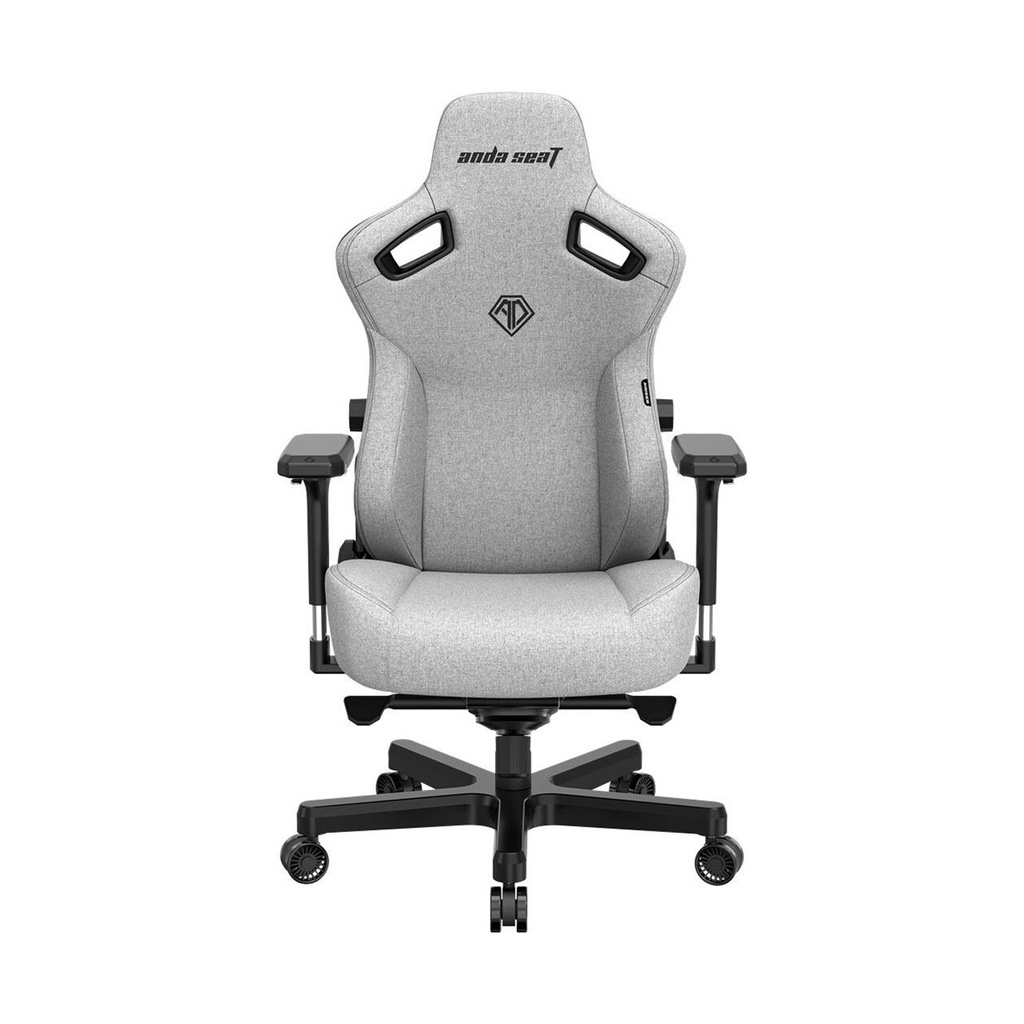 [NS016174] Anda Seat Kaiser 3 XL Premium PVC Leather,High Density Foam, Adjustable Height Tilt Angle,Memory Foam Head Pillow - Ash Grey