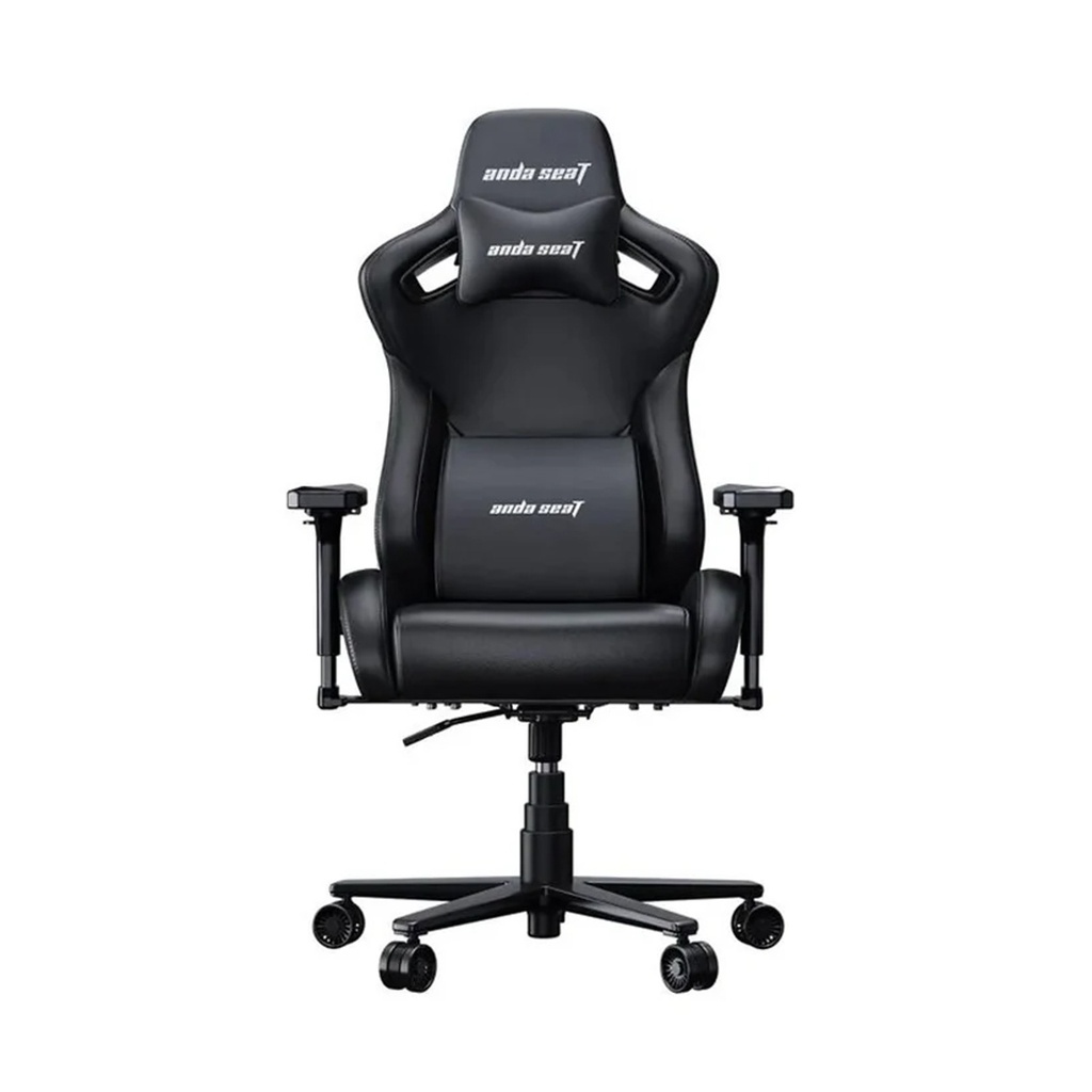 [NS016178] Anda Seat Kaiser Frontier XL Premium PVC Leather,High Density Foam, Adjustable Height Tilt Angle And Pillow - Black