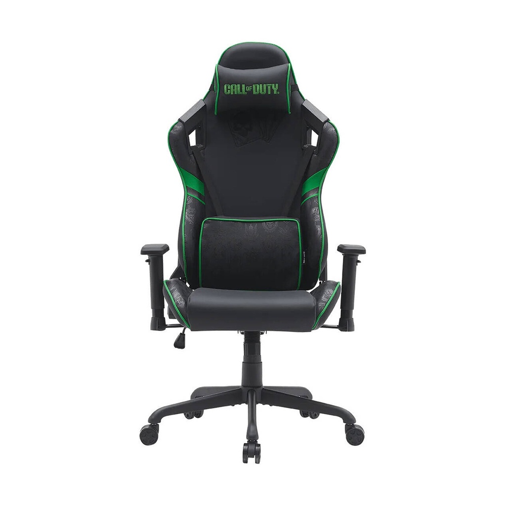GameOn Call Of Duty Material PU + PVC, Arm Rests 4D, Adustable, Gas Lift 80mm Class 4, Frog Mechanism - Green & Black