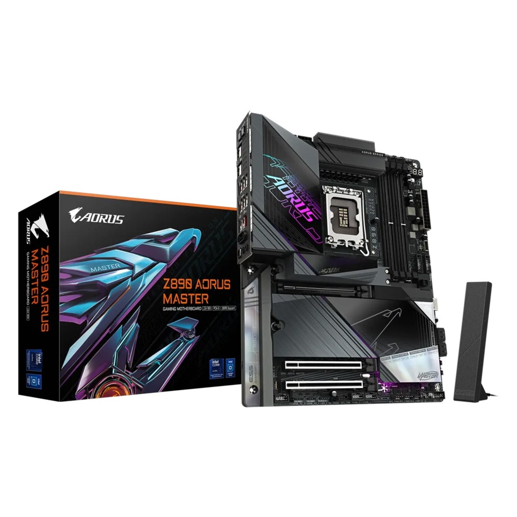[NS026642] Gigabyte Intel Core Ultra Z890 Aorus Master Wifi 7 & Wifi EZ-Plug DDR5 Gaming Motherboard