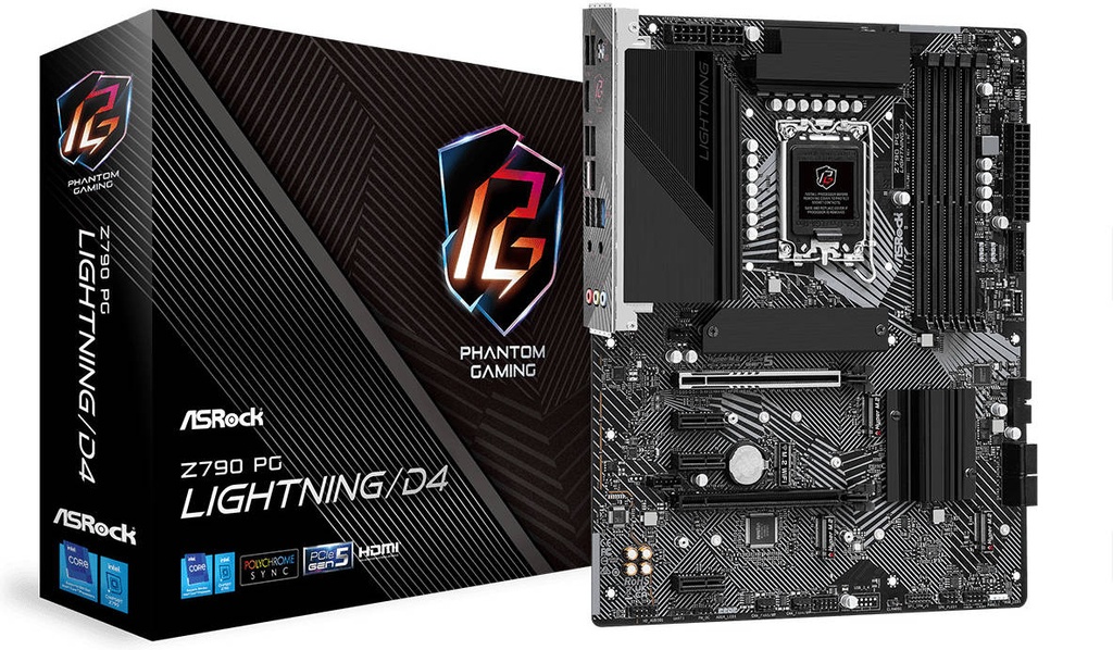 [NS027349] ASRock Z790 PG Lightning/D4 ATX Intel LGA1700 Motherboard