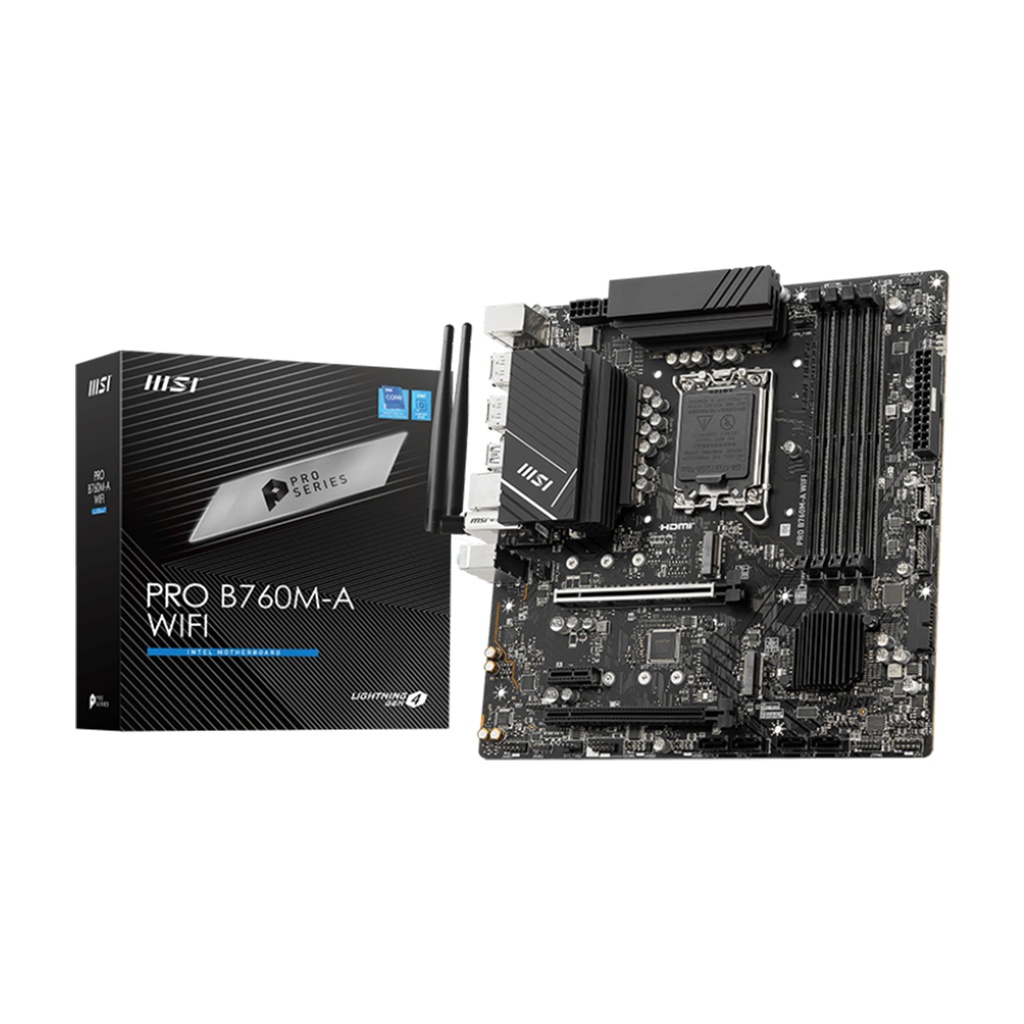 [NS015862] MSI Intel PRO B760M-A WIFI DDR5 LGA1700 Motherboard