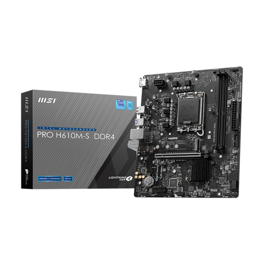 [NS029606] MSI PRO H610M-S DDR4 mATX Motherboard