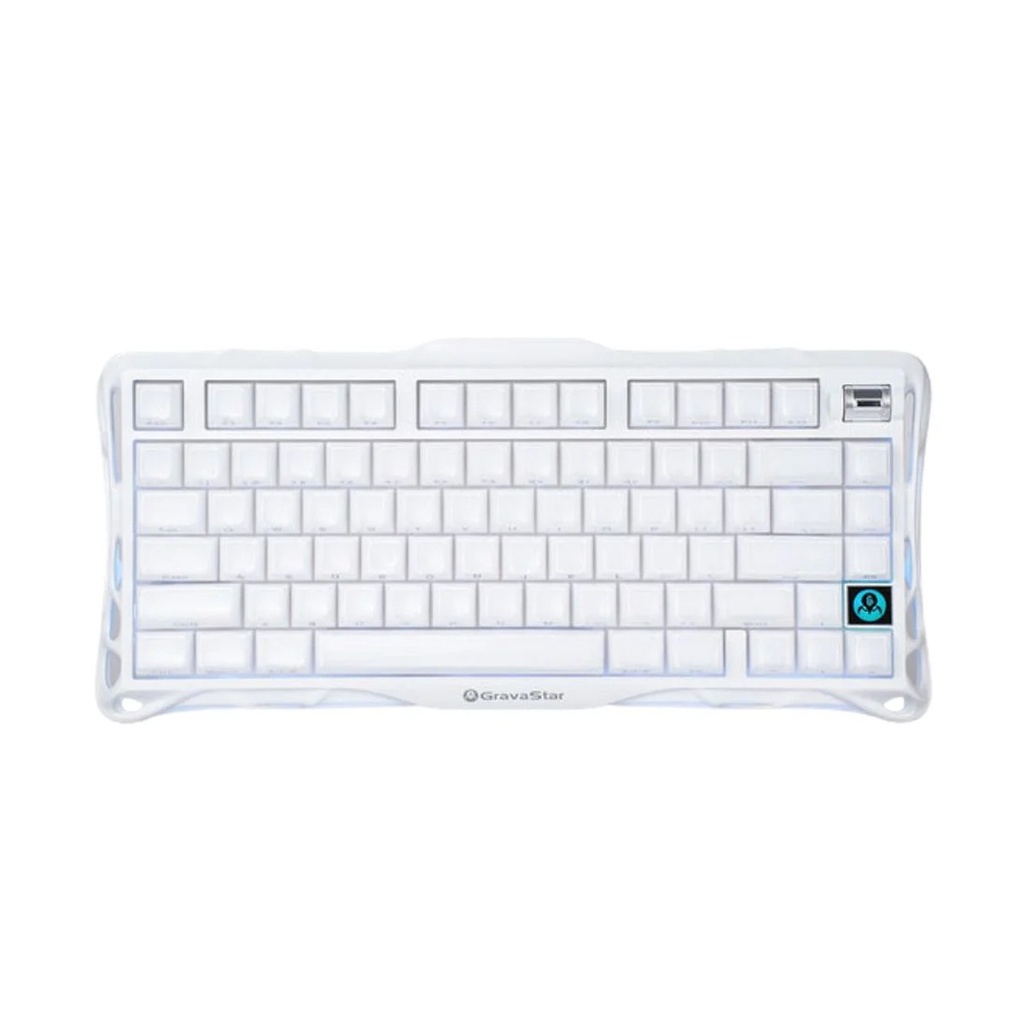 [NS033447] GravaStar Mercury K1 75% Wireless Mechanical Gaming Keyboard Special Edition - White