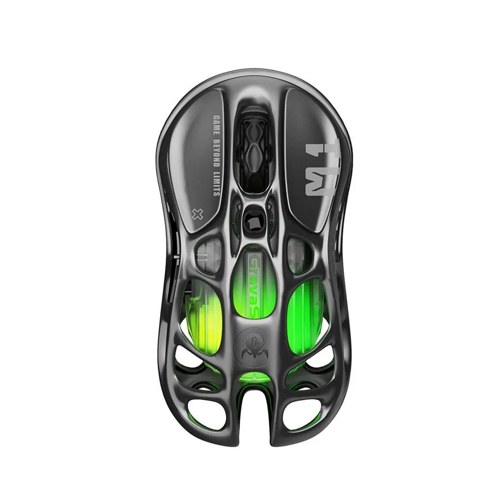 [NS032523] GravaStar Mercury M1 Pro Wireless Gaming Mouse - Interstellar Silver