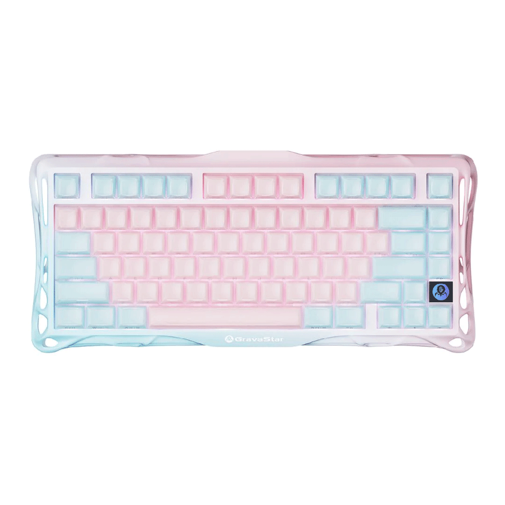 GravaStar Mercury K1 LITE 75% Wireless Mechanical Gaming Keyboard - Lumen Rose