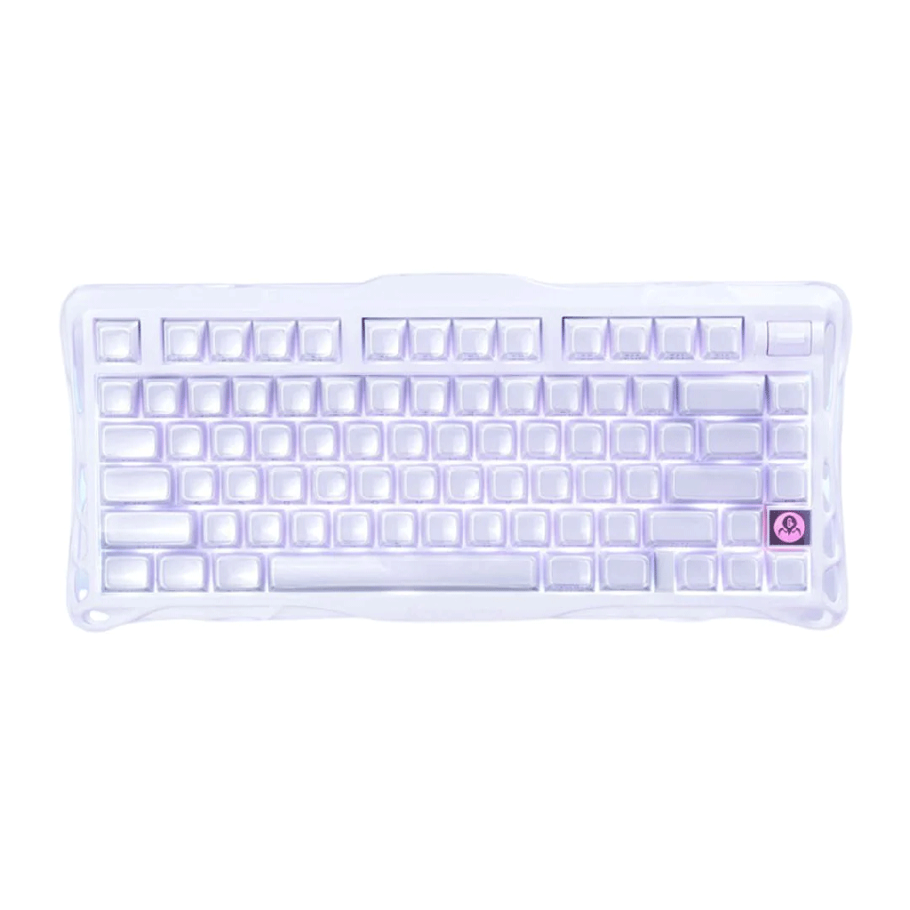 GravaStar Mercury K1 75% Wireless Mechanical Gaming Keyboard For Windows XP & Above/Mac - Lavender Purple