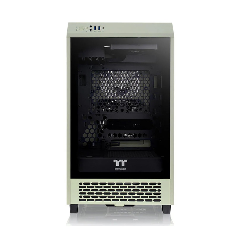 [NS016458] Thermaltake The Tower 200 Mini Tower Front Side Tempered Glass 1 Fans - Matcha Green