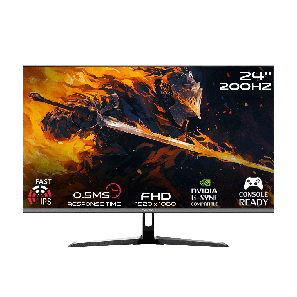 [NS033655] Gameon GOPS24200IPS Pro Series 24" IPS FHD 200Hz 0.5ms HDMI 2.1 Gaming Monitor (Supports PS5) - Black