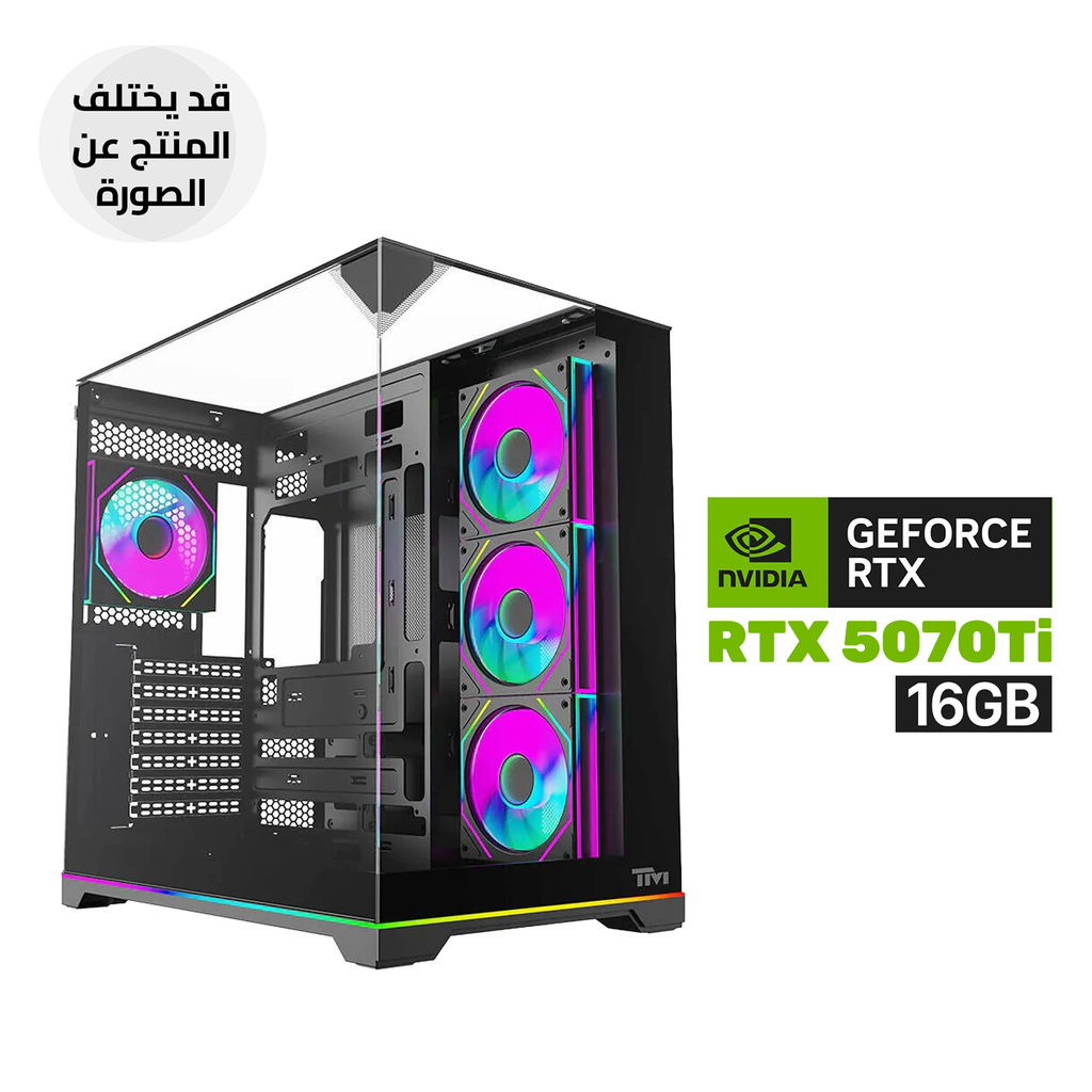 [NS033749] Gaming PC AMD Ryzen 7-7800X 3D Processor, B850 Motherboard, 32GB RAM DDR5, 1TB SSD NVME (6000), RTX 5070Ti 16GB Graphics, 850 WATT PSU GOLD, L240 Liquid Cooler, Twisted Minds Elite Series ATX Mid Tower Case with 4 ARGB Fans, Windows 11 Pro (License)