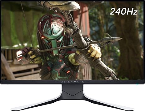 [A2I0U] Dell Alienware 25 AW2521H Full HD LED Gaming Monitor, 24.5" 1920x1080 Resolution, 360Hz Refresh Rate, 1ms GtG Fast IPS, 16:9 Aspect Ratio, Anti-Glare, Nvidia G-Sync, HDMI, Displayport, Black | AW2521H (مستعمل)