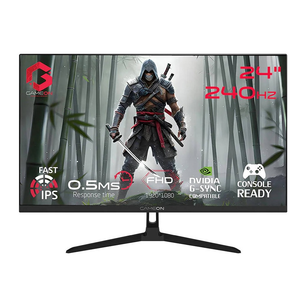 [NS033783] GAMEON GOESP24240IPS Esports Series 24" FHD, 240Hz, MPRT 0.5ms, HDMI 2.1, Fast IPS Gaming Monitor (Supports PS5) - Black