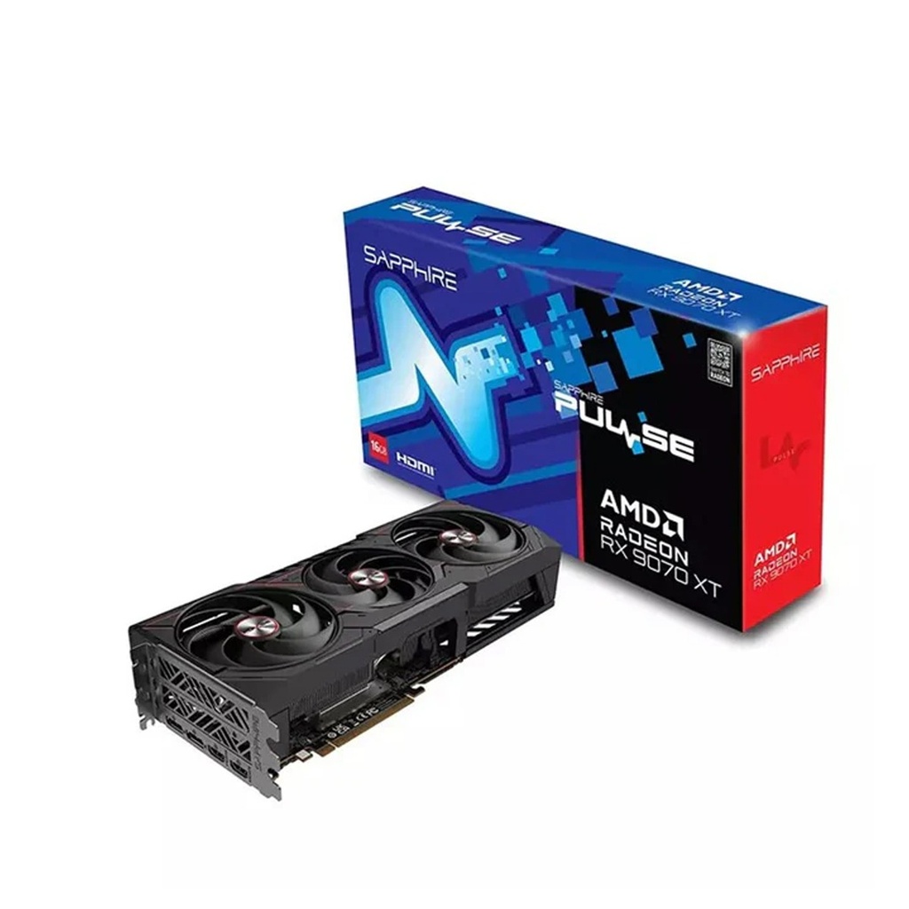 [NS039374] Sapphire Pulse AMD Radeon™ RX 9070 XT Gaming 16GB Dual HDMI/Dual DP